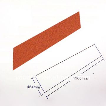 Flat sheet Colorful stone coated metal roofing sheet