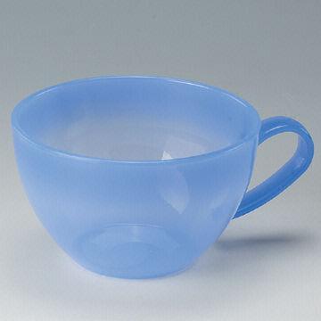 Plastic cup with handle, made of PP, suitable for milk, coffee and any drinks
