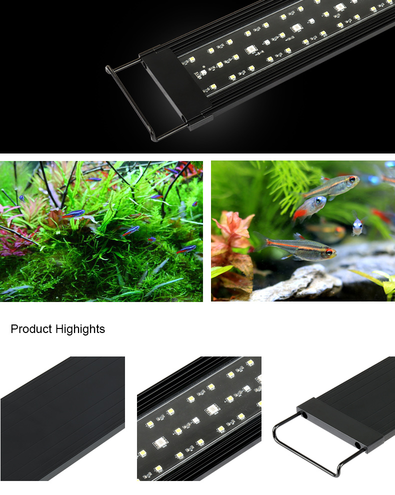 مصباح LED نحيف للغاية 18 بوصة من Heto Aquarium