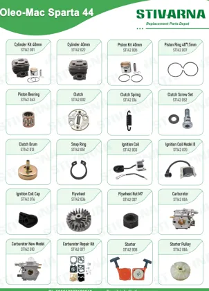 STIVARNA Oil Seal Set for Trimmer Oleo-Mac Sparta 44 Brush Cutter: Spare Parts Replacement