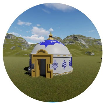 High Quality Dome Prefabricated Modular Epoxy Metal House