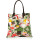 Beach style bright canvas tote bag
