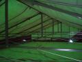 10x10mグリーンメタリックフレームテント