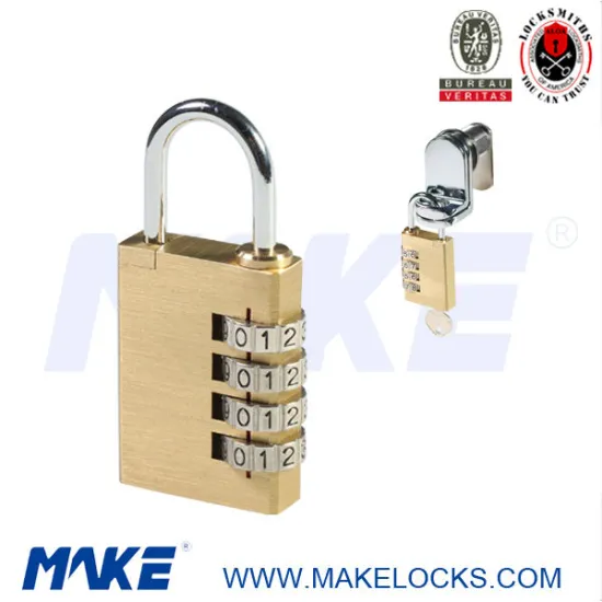 Security brass combination padlock for locker