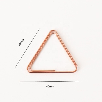Kawaii Triangle Paper Clips - Clear Geometry Stationery