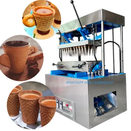 Blue Customizable Ice Cream Cone Machine