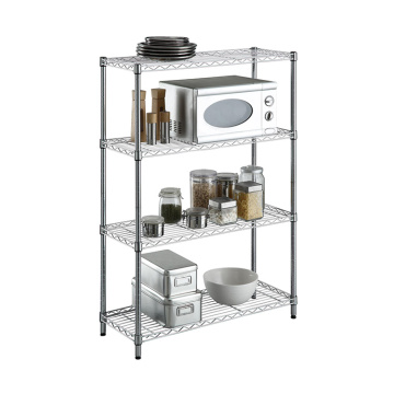 4 Tiers Metal Kitchen Chrome Wire Display hyllor