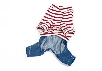 Pet Dog Clothing Stripe Dress Apparel