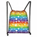 Custom Rainbow Lesbian Gay Pride Drawstring Bags