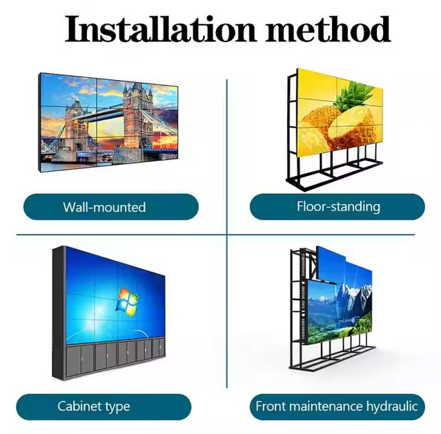 Multi Splicing Ultra narrow bezel lcd video wall