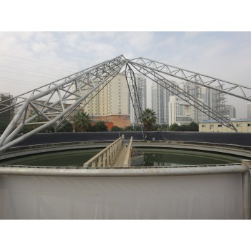Estructura de armadura de tubería de la planta de aguas residuales de Nanning Langdong