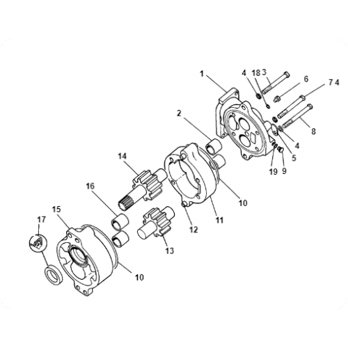 Track-type tractor D7G gear pump 2P9239/2P-9239