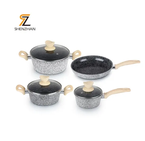 Forged Aluminum Cooking Pot Set: 7-Piece Non-Stick Cookware Sale