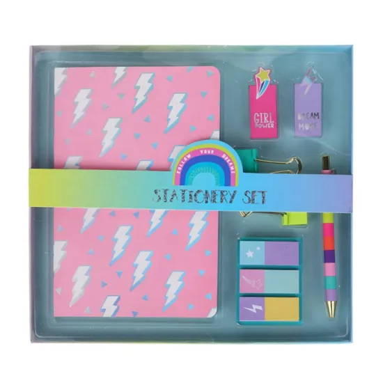 Cute Sticky Notes, Notebook, and Pen: The Ultimate School Stationery Set with Custom Ball Pen