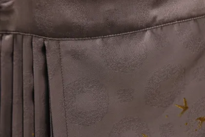 pastel purple pleated skirt