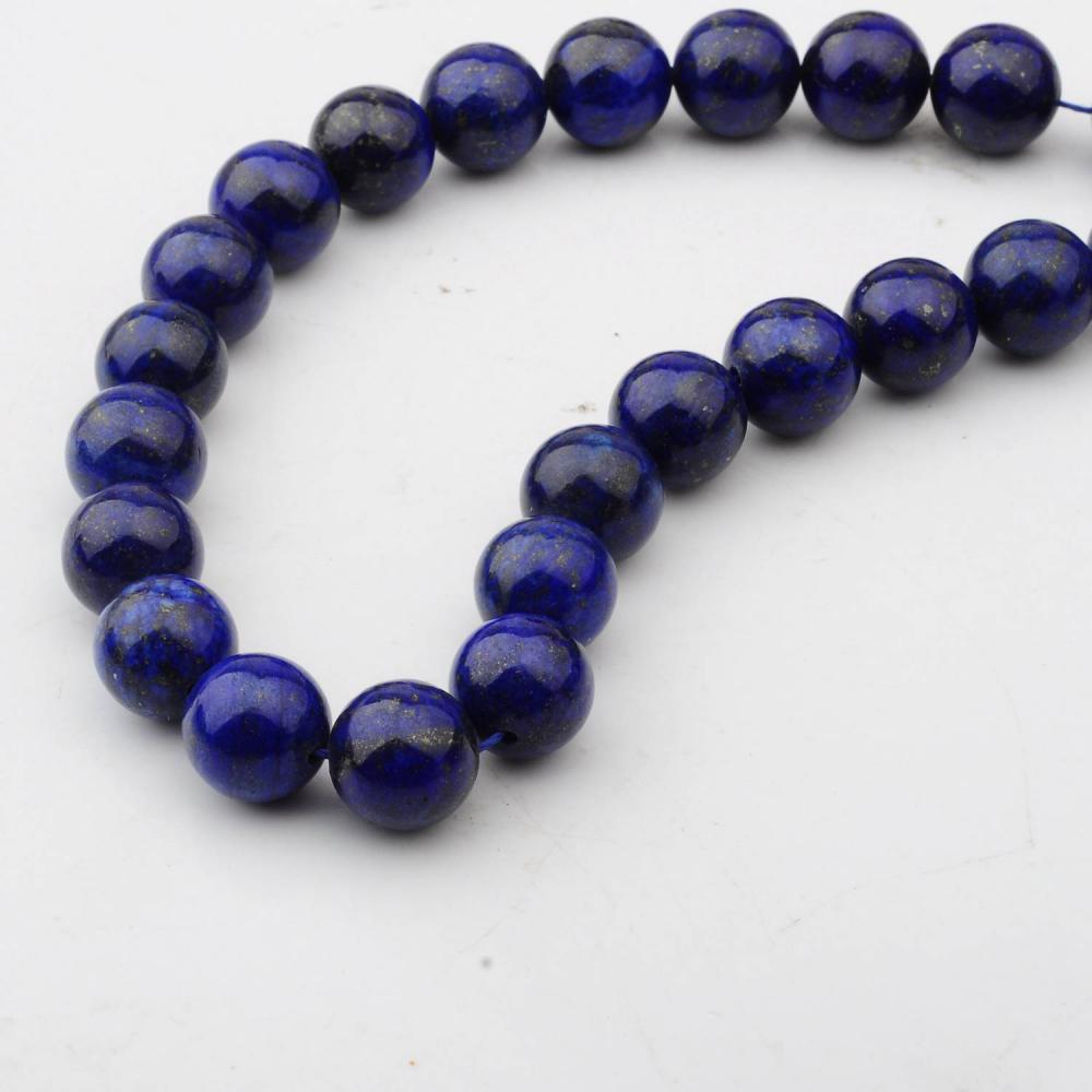 14 MM suelta piedras preciosas naturales Lapis Lazuli cuentas redondas para hacer joyas