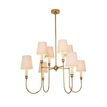 Antique Copper Pendant Lamp - American Countryside Style for Bedroom