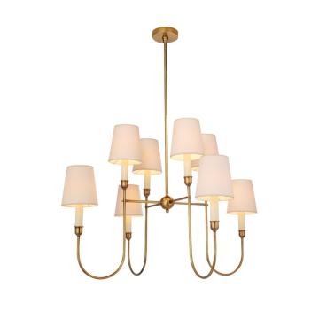 Antique Copper Pendant Lamp - American Countryside Style for Bedroom