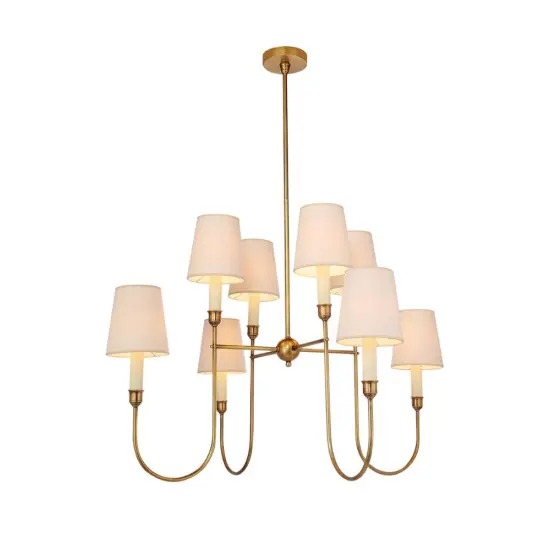 Antique Copper Pendant Lamp - American Countryside Style for Bedroom