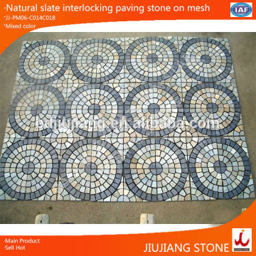 natural slate cheap patio garden round paver stone for sale