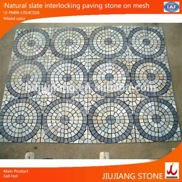 natural slate cheap patio garden round paver stone for sale
