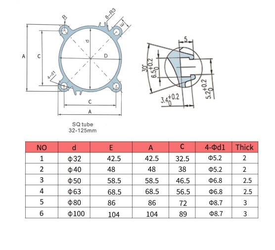 pneumatic cylinder barrel