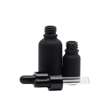 Black 100ml Cosmetic Essential Oil Bottle Package