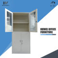 Glass door steel office file storage cabinet