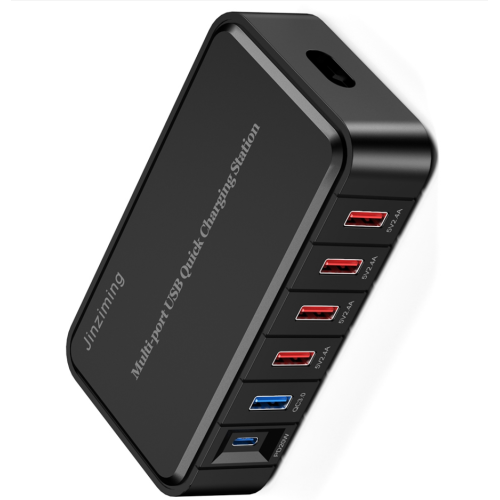 Chargeur de téléphone USB PD&amp;QC3.0 6 ports 86W