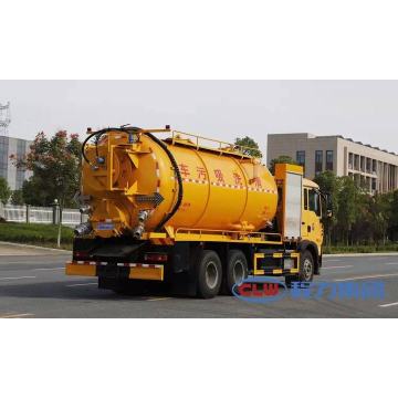 HOWO 6x4 sewage suction driving force suction truck
