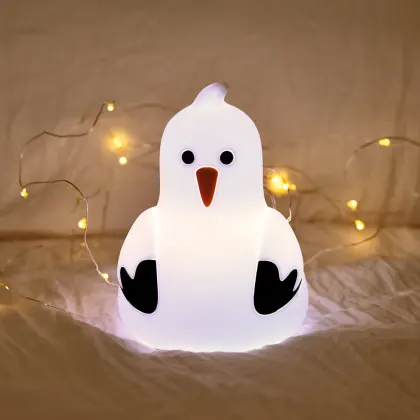 Rechargeable Touch Light Seagull Animal Silicone Lamp