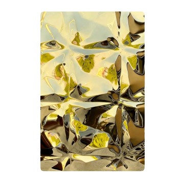 Placa em relevo de aço inoxidável 6