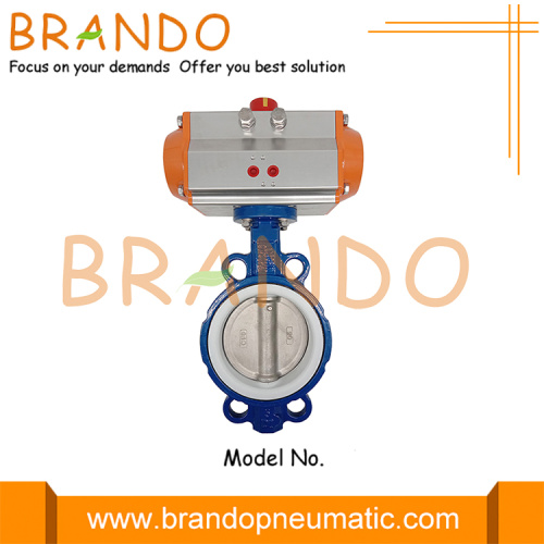 DN125 Gusseisen -Schmetterlingsventil mit pneumatischer Aktuator