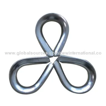 Wire rope thimbles, stainless steel, carbon steel, other types are available