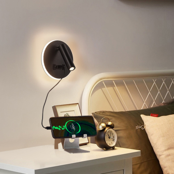 Lampe murale USB LED moderne pour chambre et salon
