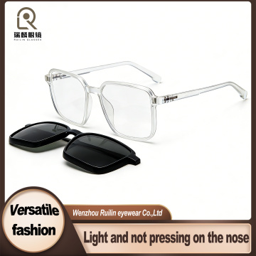 Clipe magnético com logotipo personalizado premium em óculos