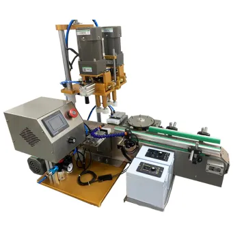 Full-Automatic Conveyor Belt Duckbill Bottle Capping Machine for Essential Oil Bottles