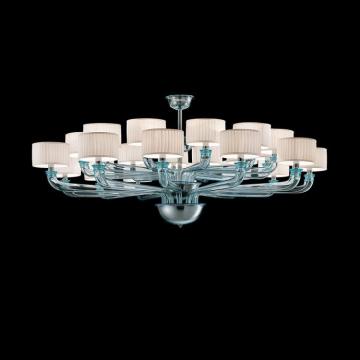 Modern Luxury LED Large Round Ceiling Pendant Chandelier for Living Room and Hotel Villa