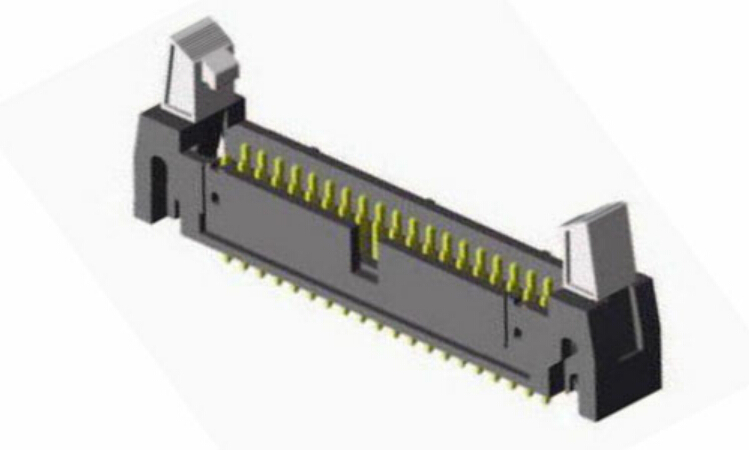 래치 시리즈의 2.54mm 이젝터 헤더 180 °