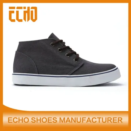 new model high ankle men canvas shoes