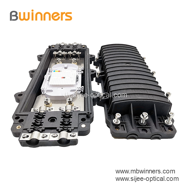 ปิดประกบกันใยแก้วนำแสงไฟเบอร์ F 12-144 พร้อมขายึดสแตนเลส
