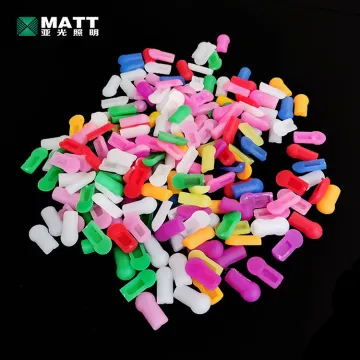 Matt Free Silicone PVC Tail Plug 6mm 8mm Full Color Silicone LED Neon Light Accessories End Cap