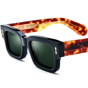 20226 Candy Color Square Acetate Polarized Sunglasses