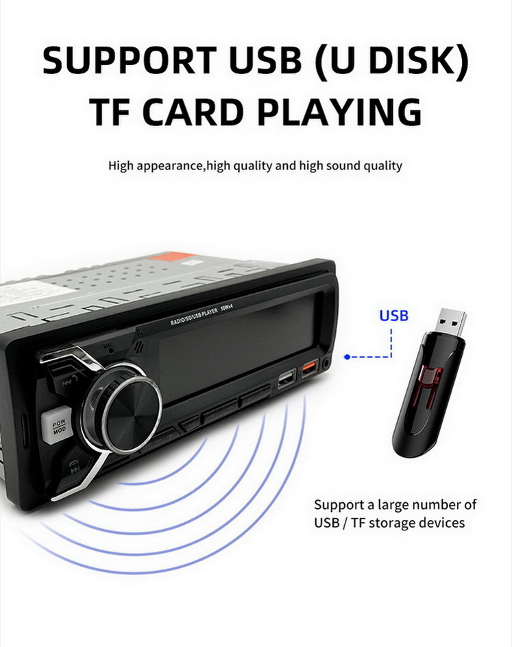 6302 Car Mp3 Player With U Disk Tf Card