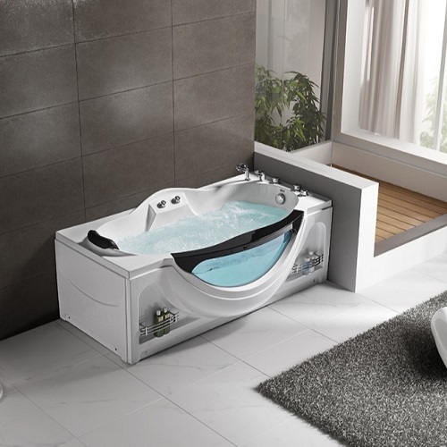 One Person Glass Acrylic Massage Whirlpool Bathtub