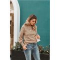 Women's Lantern Sleeve Crew Neck Sweater