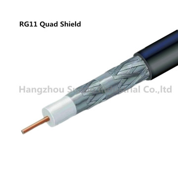 Coaxial Cable Rg11 Quad-Shield