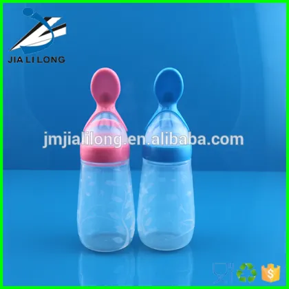 Silicone baby feeder measuring spoon Silicone Squirt Spoon
