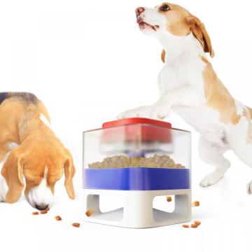 square pet fun feeder for dog