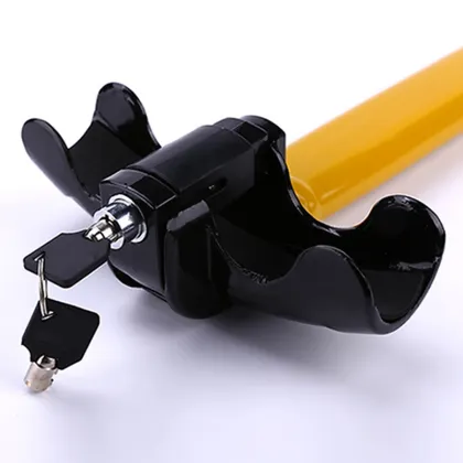 1pcs Universal T-lock Car Steering Wheel Lock Round Lock Car Steering Wheel Door Lock Car Anti-Theft Security Lock Supplies